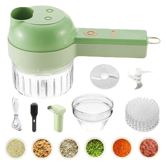 4 in 1 Portable Electric Vegetable Cutter Set